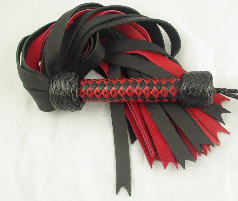 Red and Black Chap flogger - Click Image to Close